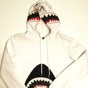 Hudson Outerwear Shark Mouth Hoodie White S